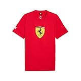 Puma Ferrari Sportswear Herren-T-Shirt, Farbiges Schild, 1 Stück