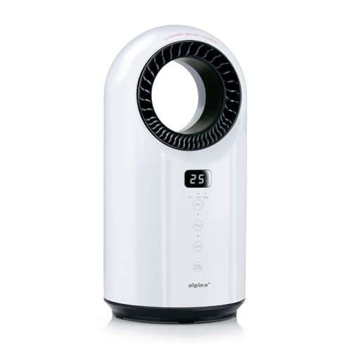 Chauffage électrique soufflant 1500W Alpina ventilateur oscillant télécommande