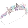 Hohopeti Bandeau Sirène Fille avec Strass Élégant pour Costume Thème Océan Fête Carnaval