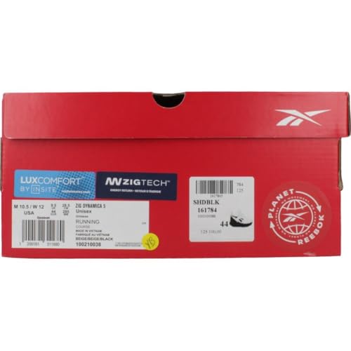 Reebok Zig Dynamica 5 unisex-adult SHOES - LOW, SAND/TAN/WASHEDBLACK, 40 EU