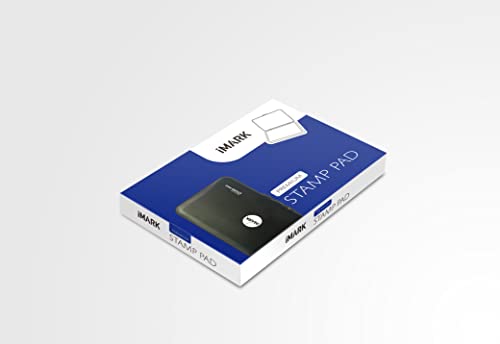 Imark Large Stamp Pad, Premium Quality Felt Pad, 3.45” X 6.20”, Lightweight (Blue) #TOP1