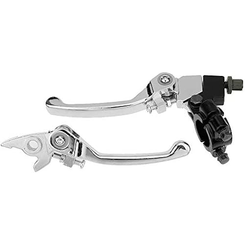 HIAORS 7/8" Folding Clutch Brake Lever for Xmotos BSE KAYO Apollo Thumpstar 70cc 110cc 125cc 150cc SSR Pit Dirt Bike Parts Motorcycle Silver