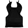 HSB 109405, Adult, with Collar, Black, Protective Dental X-Ray Apron with Durable Lead Shielding Comfortable & Secure Fit for Patient Safety