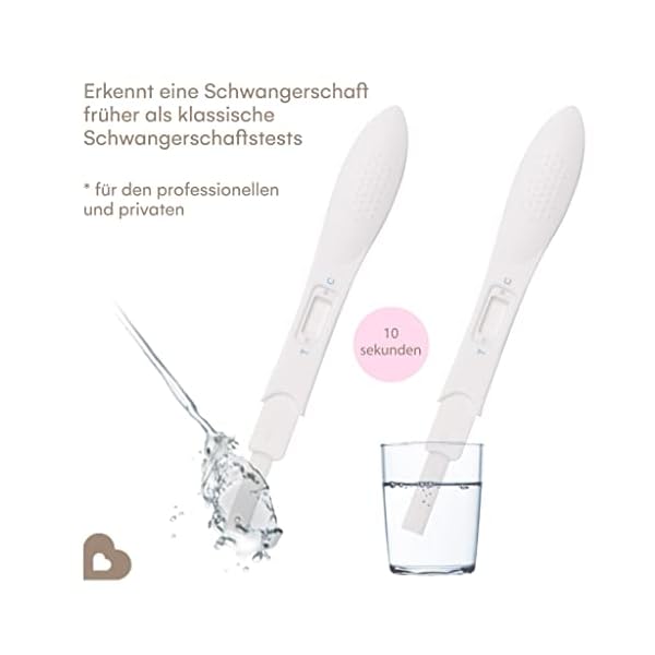 3 x Schwangerschaftstest Frühtest Babyplan (HCG test), Hygienischer Schwangerschaftstest 10 miu ml (hochempfindlich) für… – Bild 3