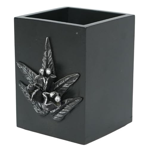 Image of Decorative Embossed Design Pencil and Pen Stand | Desk Organizer for Stationery Storage | Suitable for Office Desk, Study Table, Home and Workspace Use (Design 2)