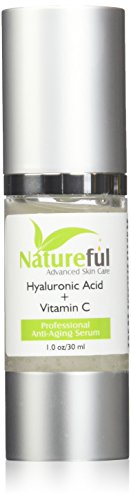 Hyaluronic Acid Serum with Vitamin C : 100 % pure 1 oz Beauty Anti Aging Skin Care Cream and Moisturizer Treatment for Y