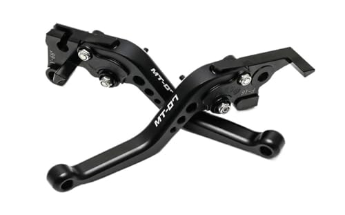 SSRSOANV Für YA&MAHA MT07 MT-07/Tracer 2013-2025 MT09 MT-09 SP Motorrad Zubehör Griffe Hebel Kurz Bremse Kupplung(Black)