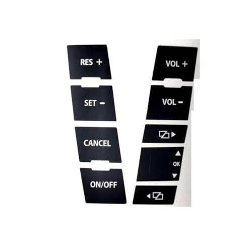 Autocollants Touareg 2004-2009 pour boutons climatisation et volant