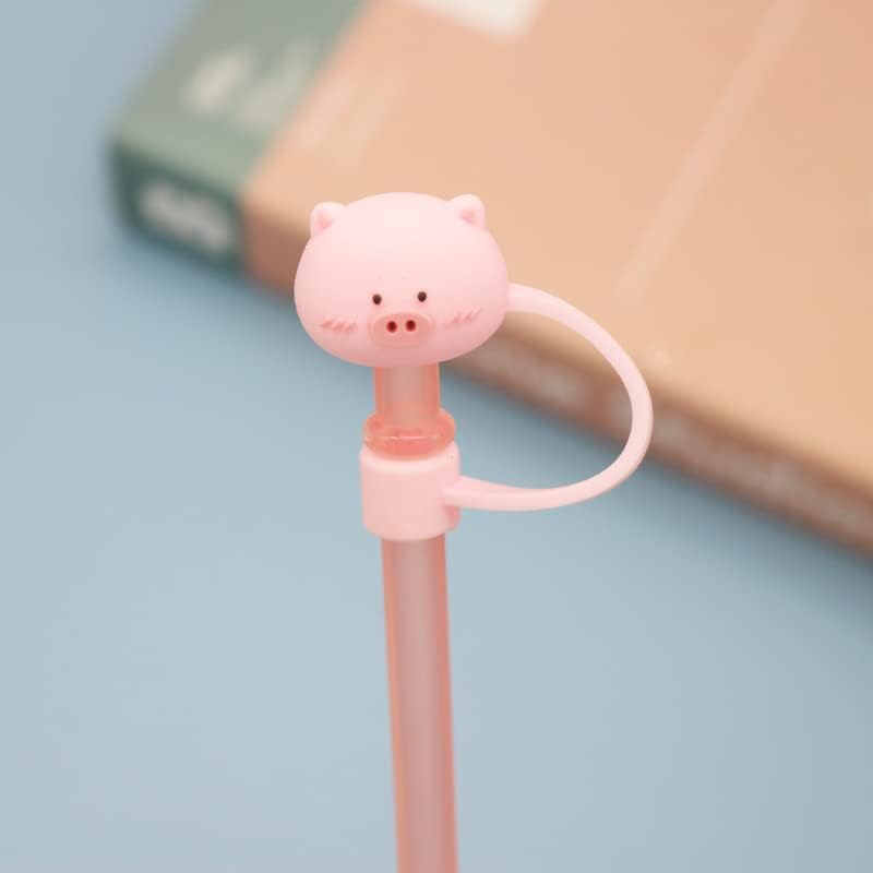 Tapón antipolvo con popote para vaso Stanley de 30 y 40 onzas con asa. Tapa estereoscópica 3D. Adecuado para muchas ocasiones. (oso)