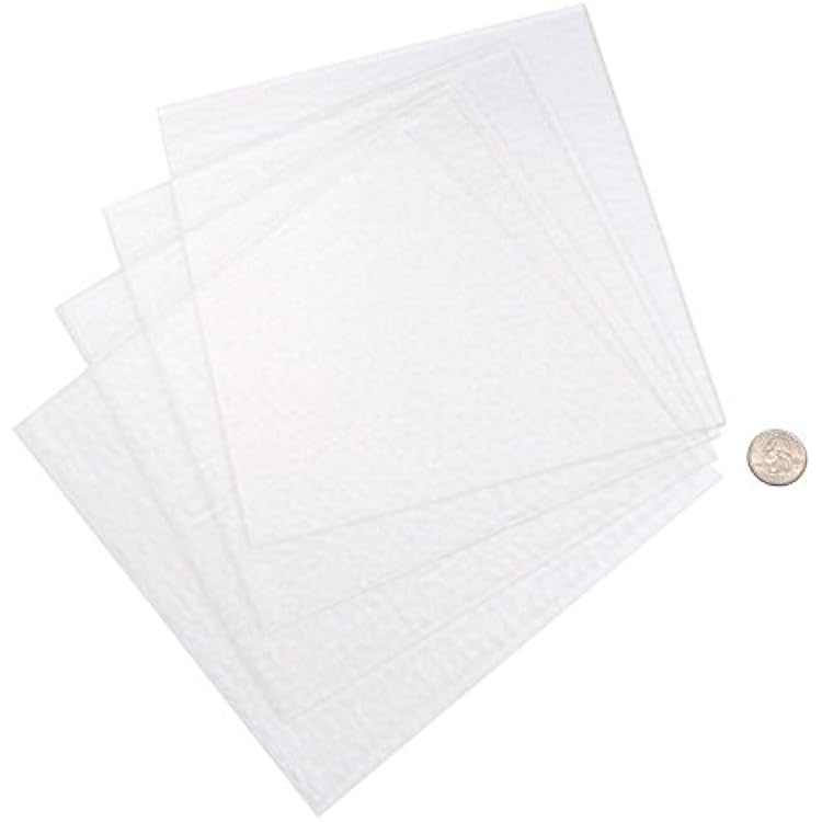 System 96 8inch Clear Glass Squares - 4 Pack