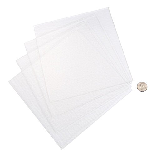System 96 8Inch Clear Glass Squares - 4 Pack #TOP4