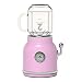 Produktbild Love House Obst Mixer EntsafterRetro-Blender Portable Saft Mixer Mixer Persönliche Electric Power Mixer Obst und Gemüse mit Travel Deckel Einzelne Servieren-Rot
