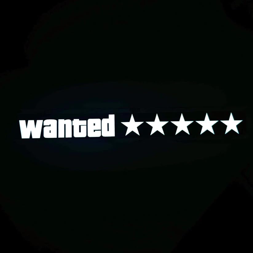 GTA Wanted 5 Stars LED Car Glow Panel Light for Car GTA : Amazon