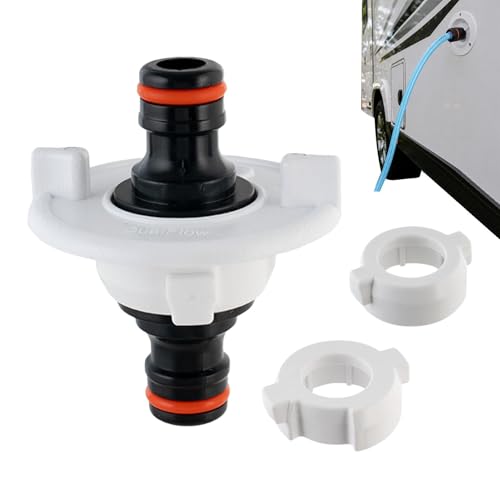Adaptador de llenado de agua dulce hermético con acoplamiento rápido universal para camping