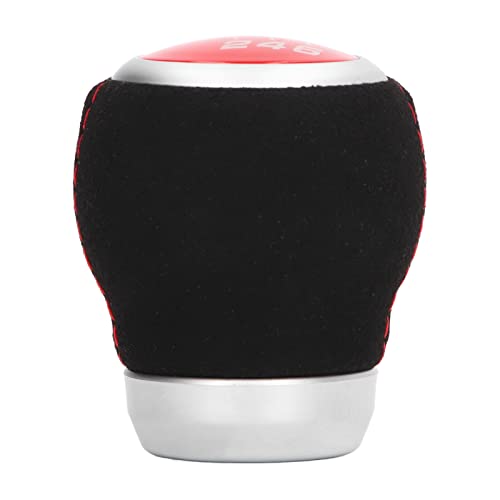 Aumoo Cabezal de cambio de marchas, resistente a los arañazos Perilla de cambio de marchas de 6 velocidades resistente al desgaste para la industria automotriz (Blusa roja)