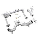 (Fit 3.0L Only) Aluminum Coolant Water Pipe System Kit, Compatible with Land Rover LR4 Discovery Range Rover Sport Velar, Jaguar XF XJ XE F-Type F-Pace, Replace# LR090630 LR092992 AJ813917