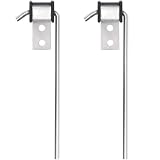 2er-Pack Universelle Auspuffhalterung, verbesserte Anschweißhalterung für Auspuffrohre, hochbelastbare Schalldämpferhalterung, Werkzeug für Auspuffhalterungen (25,4 cm lang, 9,5 mm Stange)