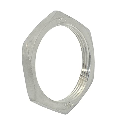 Stainless-Steel-304-O-Ring-Groove-Cast-Pipe-FittingHex-Locknut2-NPT-Female