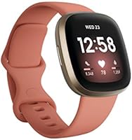 Fitbit Versa 3 Health & Fitness Smartwatch with GPS, 24/7 Heart Rate, Alexa Built-in, 6+ Days Battery, Pink/Gold, One...