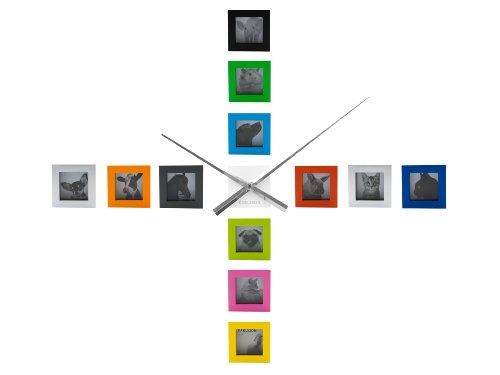 Present Time Karlsson Wall Clock Diy Photo Frame, Plastic Multi Color #TOP20
