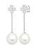 Produktbild Elli Ohrringe Kreuz Symbol Muschelkernperle Zirkonia 925 Silber
