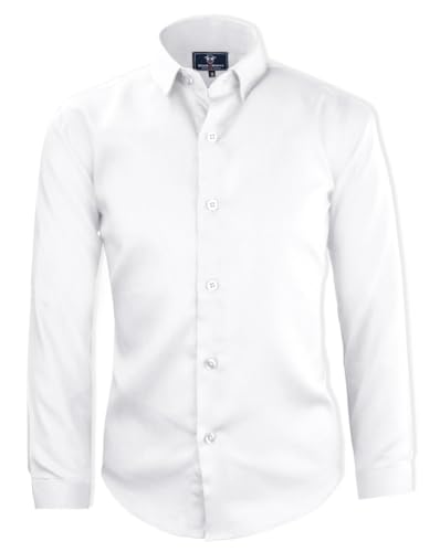 Black n Bianco Boys' Signature Sateen Long Sleeve Dress Shirt3