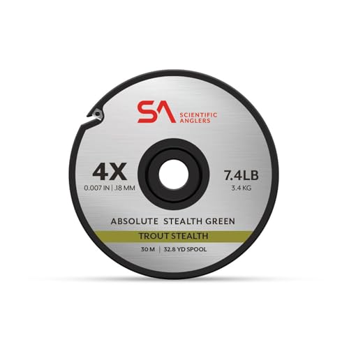 Scientific Anglers Absolute Trout Tippet Assortment, Stealth Green - 4/5/6X Kit