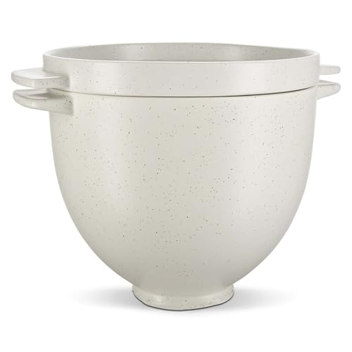 KitchenAid 5 Quart Ceramic Bread Bowl with Lid for all 4.5-5 Quart Tilt-Head Stand Mixers - KSM2CB5BGS