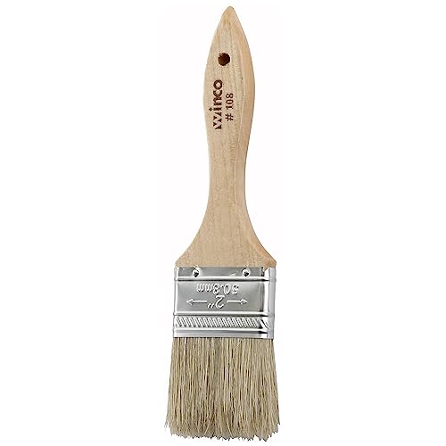 Image of Winco Heavy-Duty Boar Bristle Pastry Brush, 2 inch