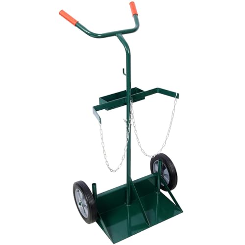 Carretilla para cilindros de 440 lbs con ruedas de goma miniatura 4