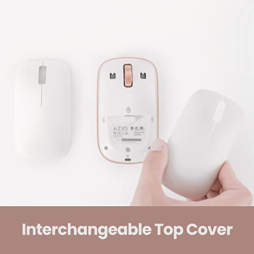 Azio Retro Classic Bluetooth Mouse (Posh) - Wireless, Genuine Leather Topped With Pixart Precision Tracker (Rm-Rcm-L-02) #TOP5