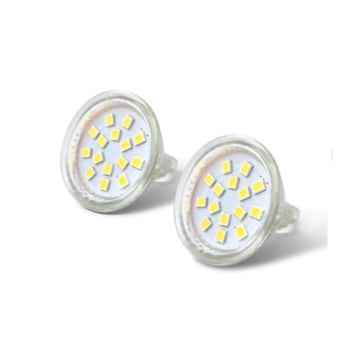 2PCS 3W MR11 LED Landscape Light Bulbs 2W 5W AC 24V GU4 Bi-Pin LED Flood Light Non-Dimmable 3W-2PCS WarmWhite