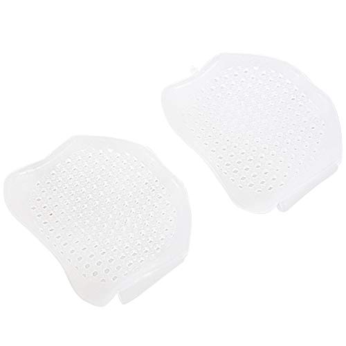 Sxmrmnx Férula separadora de dedos de gel de sílice para dedo del pie en martillo con almohadilla acolchada en el antepié, almohadillas metatarsianas de media manga del dedo del pie, Transparent,