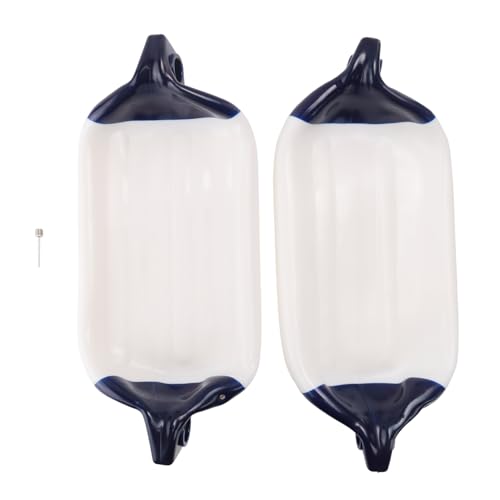 Garde-boue de bateau gonflable en PVC robuste pour protection de yacht et voilier - Lot de 2