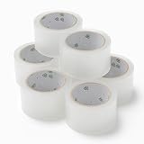 JOYUTH Transparentes Klebeband 50mm x 60m - 6 Rollen Paketklebeband für Büro & Versand, hoher Halt, unsichtbar, geeignet für Abroller und Verpackungsmaschinen