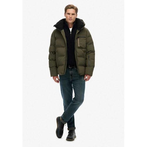 Superdry Para Hombre. MS110188A Chaqueta Ski Sports Washed Verde (Xl), Casual, Nieve, Sostenible, Nylon Reciclado - 6