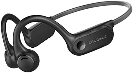 GBOKYN Bone Conduction Headphones, Open Ear Sports Headphones, Wireless Bluetooth Headphones with Mic, Sweat Resistant Sports Headset for Running,Cycling,Driving,Hiking