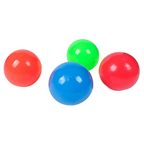 Sticky Wall Balls, 8 Pcs Bolas De Alívio De Estresse Brilhantes, 4.5cm Brinquedos De Bolas Luminosas