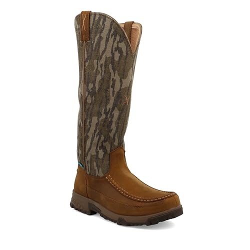 Twisted X Men's 17" Snake Boot, Moc Toe with CellStretch2