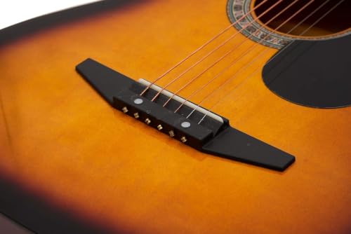 Image of Intern Right hand Cutaway Design Acoustic Guitar Kit, With Bag, Strings, Pick, Strap.(Sun Burst) (3TS, 38-INCH)
