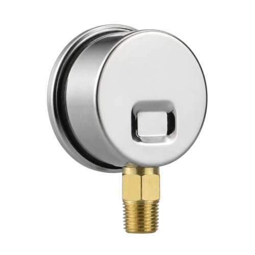 Manómetro de 50 mm con glicerina y conexión BSPT 1/4 para medición precisa de alta presión 6