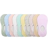 KEREDA Kinder Sneaker Socken Mädchen Jungen Damen Kindersocken Antirutsch Ballerine Füßlinge für 25-42 (10 Paar), Mehrfarbig 1 M 29-32