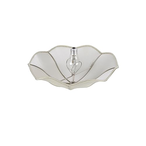 Image of Aspen Creative 39004A Ceiling Clip-on Lamp Shade, Transitional Design in Apricot, 13 inch Diameter x 5 inch Height