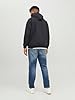 JACK & JONES PLUS Men's JJERUSH Hood Bomber NOOS PLS Bomber Jacket, Black/Detail: Solid, 4XL, Black/detail: solid., XXXXL #2