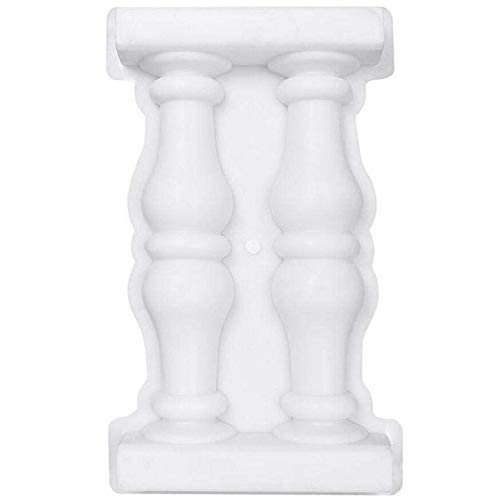 AMOYER 1pc Double Romaine Colonne Moule pour Décoration Maison Blanche Piliers en Béton Clôture Grecian Moule Jardin Craft Mold Roman Colonne