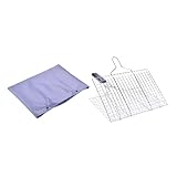 ANDRESLAD BBQ Grillnetz aus Edelstahl mit Aufbewahrungstasche und Abnehmbar zum Fischgrillen...