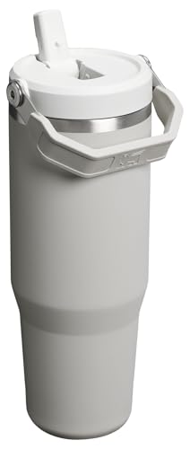 Image of STANLEY IceFlow 2.0 Flip Straw Tumbler with Handle 30 oz | Twist On Lid and Flip Up Straw | Leak Resistant Water Bottle | Insulated Stainless Steel | BPA-Free | Ash
