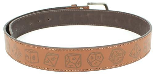 RPG Dice Leather Belt Strap and Metal Buckle 1.5" Wide with Snaps - D10 DND RPG MTG Table Board Games3