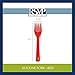 RSVP International Silicone Flexible Fork, Red, 11