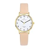  Certus Montre Femme Acier Doré Cuir Beige 646588